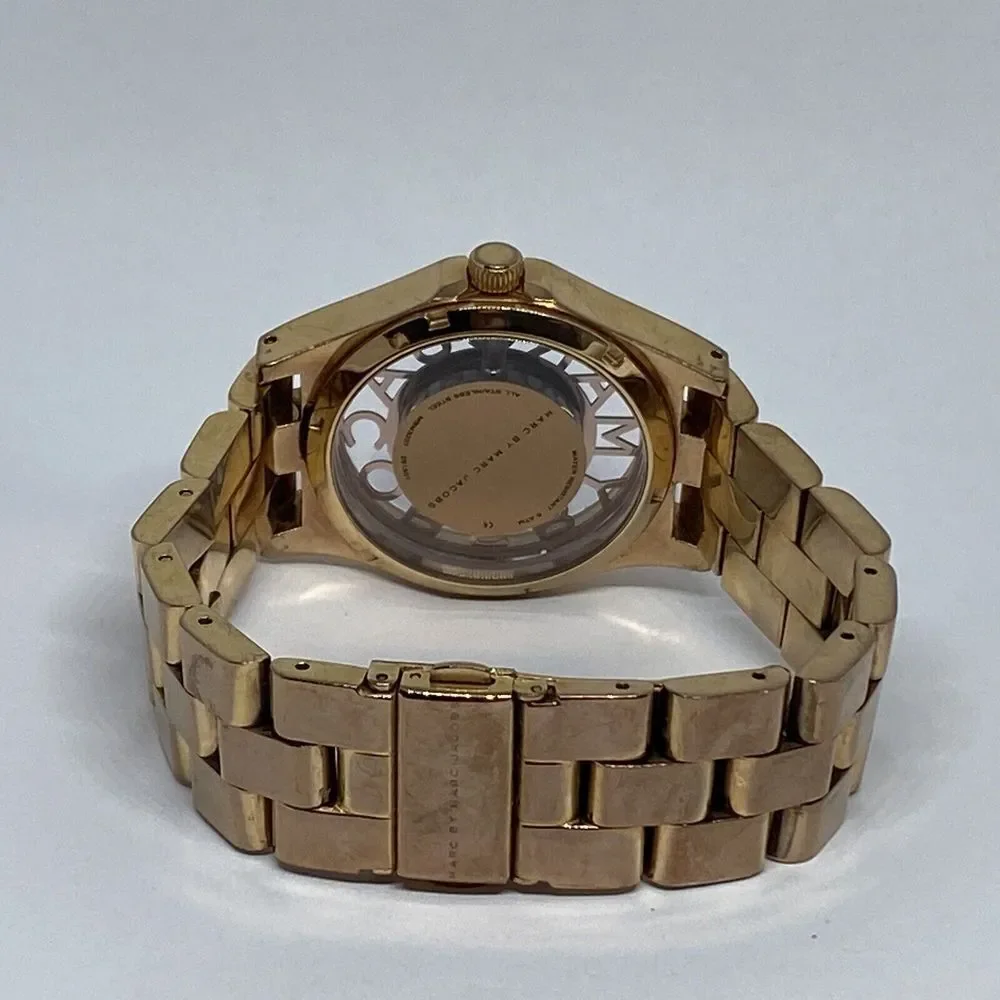 Marc Jacobs MBM3207 Women's Gold Stainless Steel Analog Dial Qartz Watch KS582